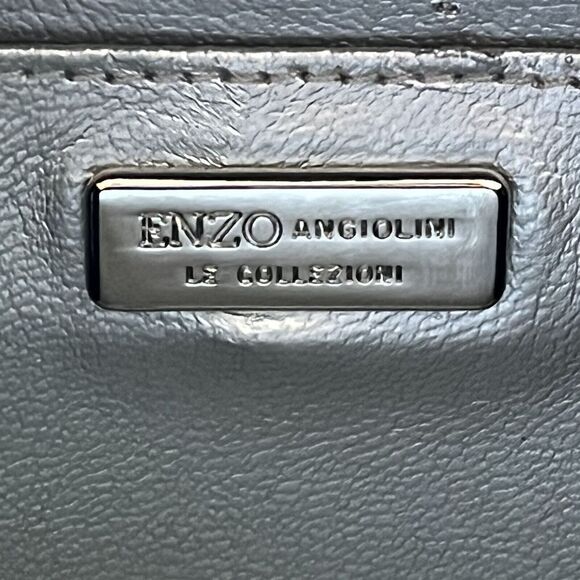 Enzo Angiolini Mini Black Nylon Evening Shoulder Clutch Crossbody Bag Chain Prom - Picture 6 of 8